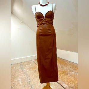 ZARA midi faux leather dress~Blogger Fave!